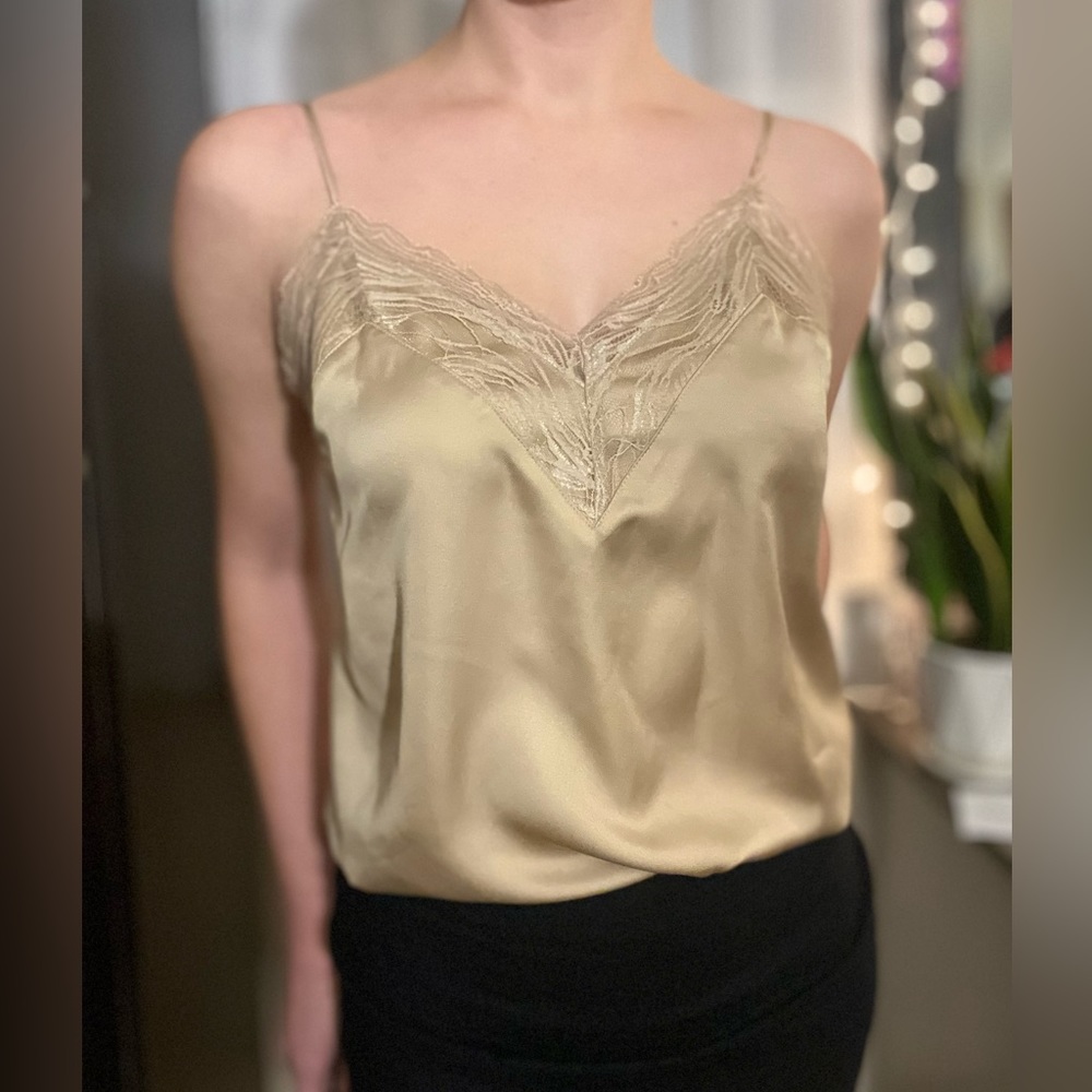 Satin tank top Express S